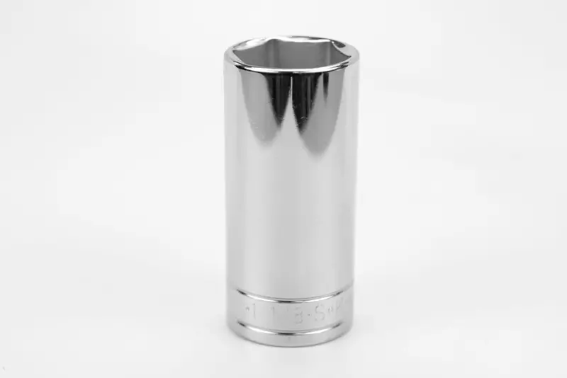 1-1/8″ 1/2″ Drive 6-Point Deep Chrome Socket
