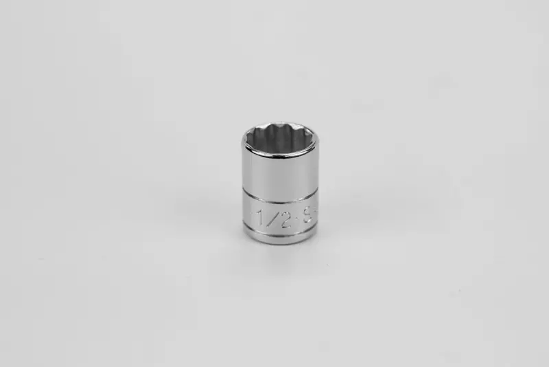 1/2″ 12-Point Fractional Chrome Socket – 1/4″ Drive