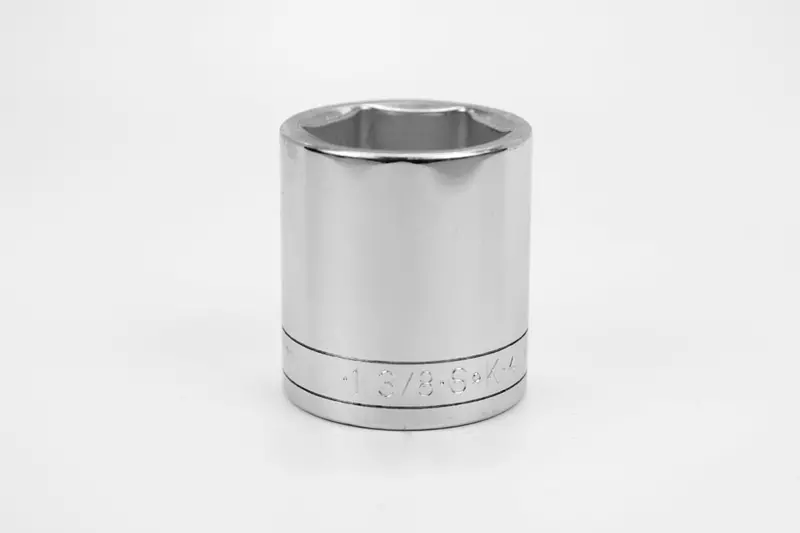 1-3/8″ 6-Point Standard Chrome Socket — 1/2″ Drive