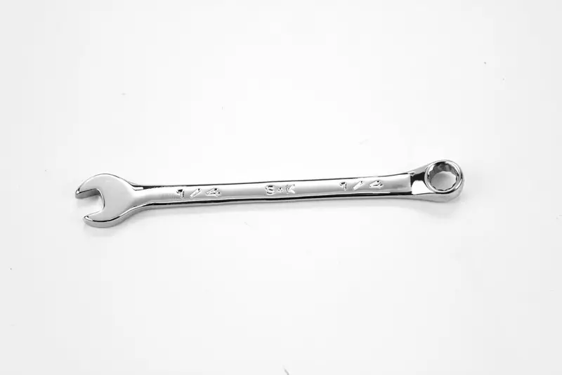 1/4″ 12-Point Fractional Combination Chrome Wrench – Lightweight Dual-End SAE Wrench