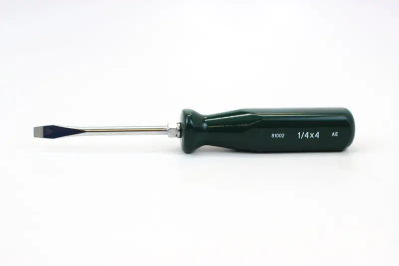 1/4″ × 4″ SureGrip Slotted Screwdriver – Compact Utility Tool