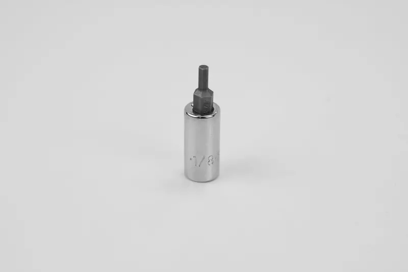1/8″ Hex Bit – 1/4″ Drive Chrome Socket