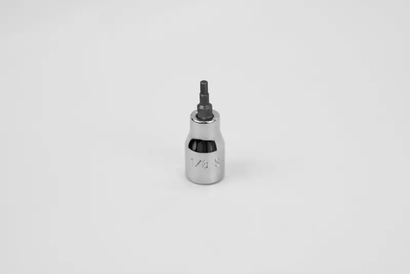 1/8″ Hex Chrome Bit Socket — 3/8″ Drive