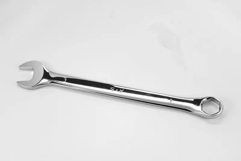 1″ Extended-Reach 6-Point Fractional Combination Wrench – Chrome Plated