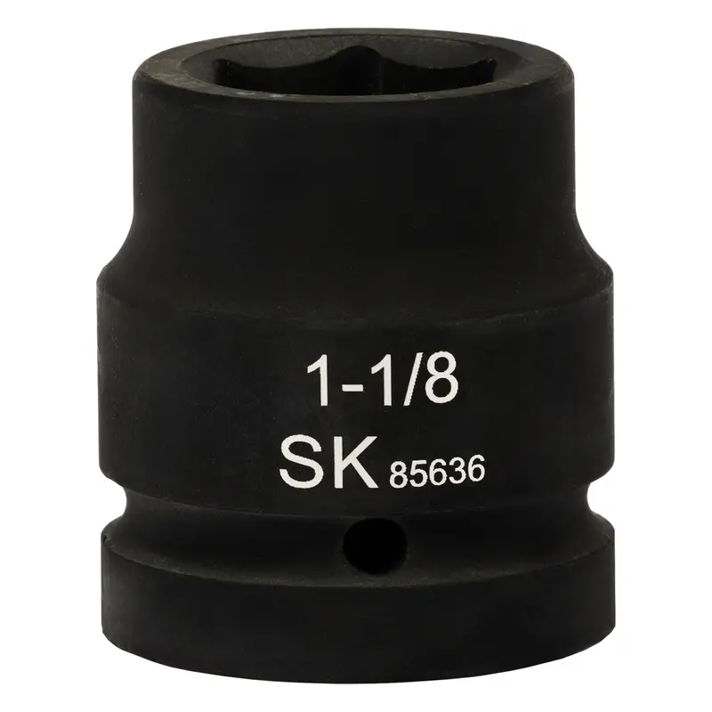 1-Inch Drive Shallow 6-Point SAE Impact Socket — 1-1/8 Inch