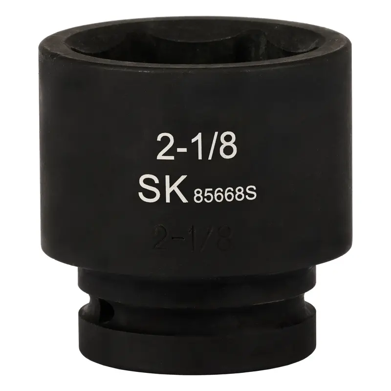 1-Inch Drive Shallow 6-Point SAE Impact Socket — 2-1/8 Inches
