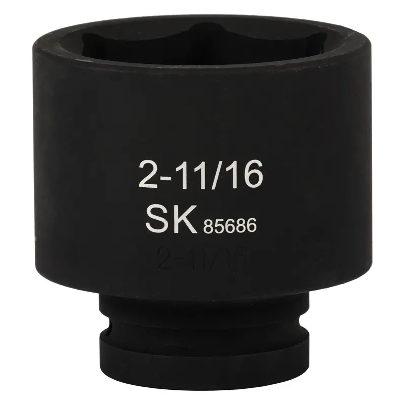 1-Inch Drive Shallow 6-Point SAE Impact Socket — 2-11/16 Inches