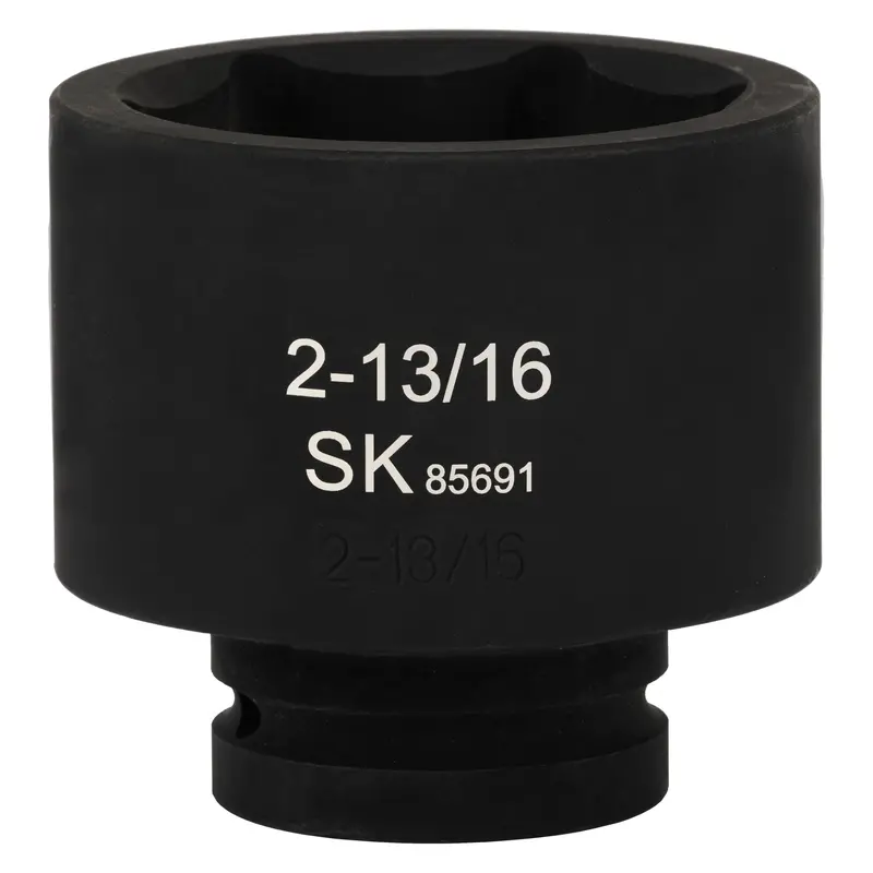 1-Inch Drive Shallow 6-Point SAE Impact Socket — 2-13/16 Inches