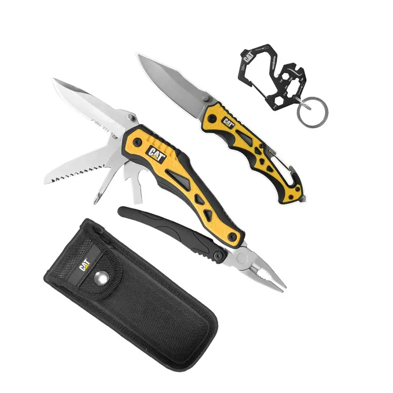 10-in-1 Multi-Tool Set with Knife and Keychain in Gift Box