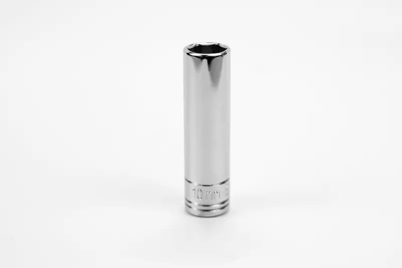 10 mm 1/4″ Drive 6-Point Deep Chrome Socket – Metric Size