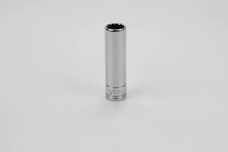 10 mm 12-Point Deep Chrome Socket – 1/4″ Drive