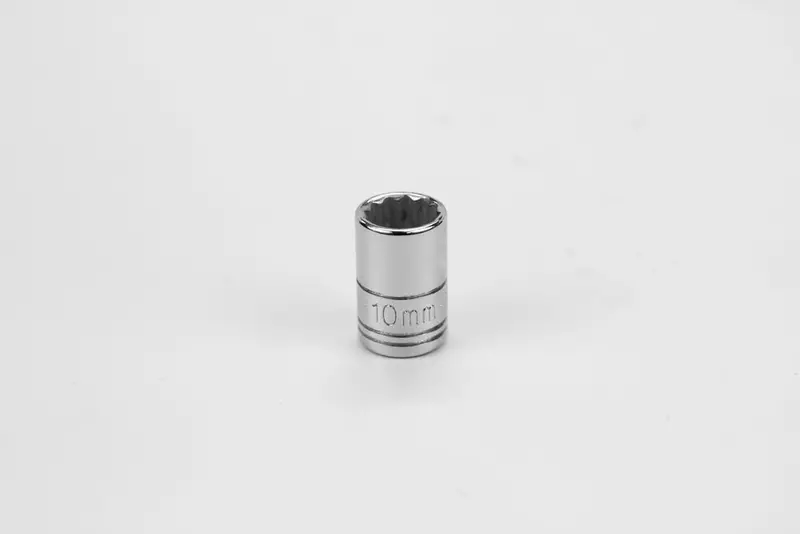 10 mm 12-Point Metric Chrome Socket – 1/4″ Drive