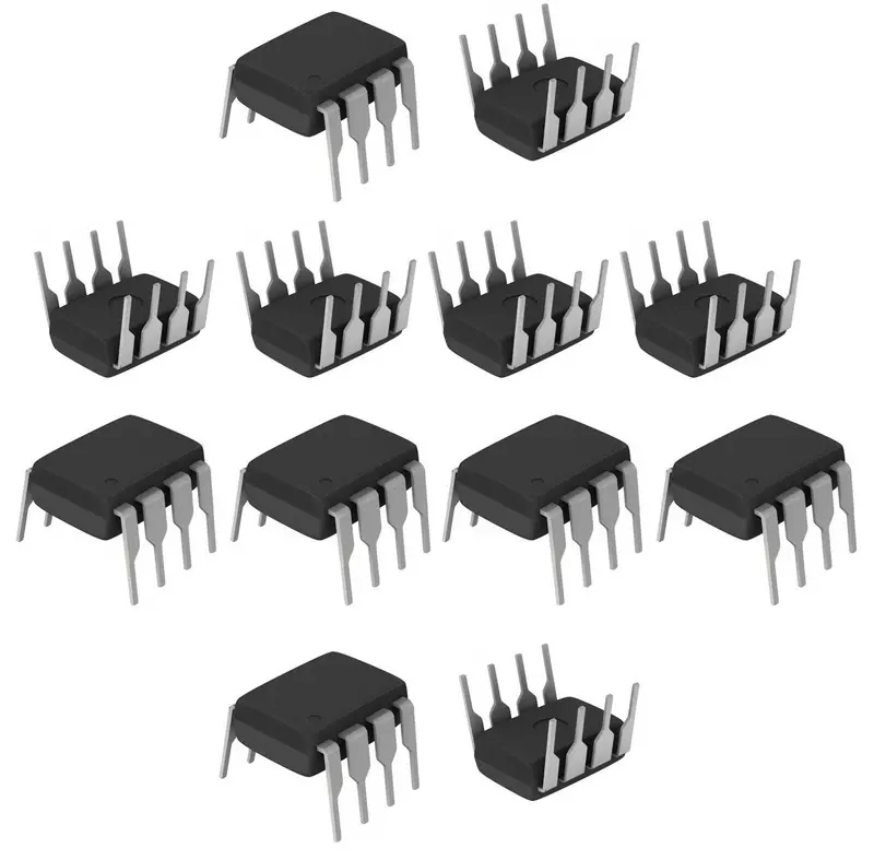 10-Pack TL071 Single Low-Noise JFET Op-Amp – 8-Pin DIP Linear IC