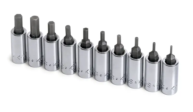 10-Piece 1/4″ Drive Fractional Hex Bit Socket Set – Broad Standard Coverage