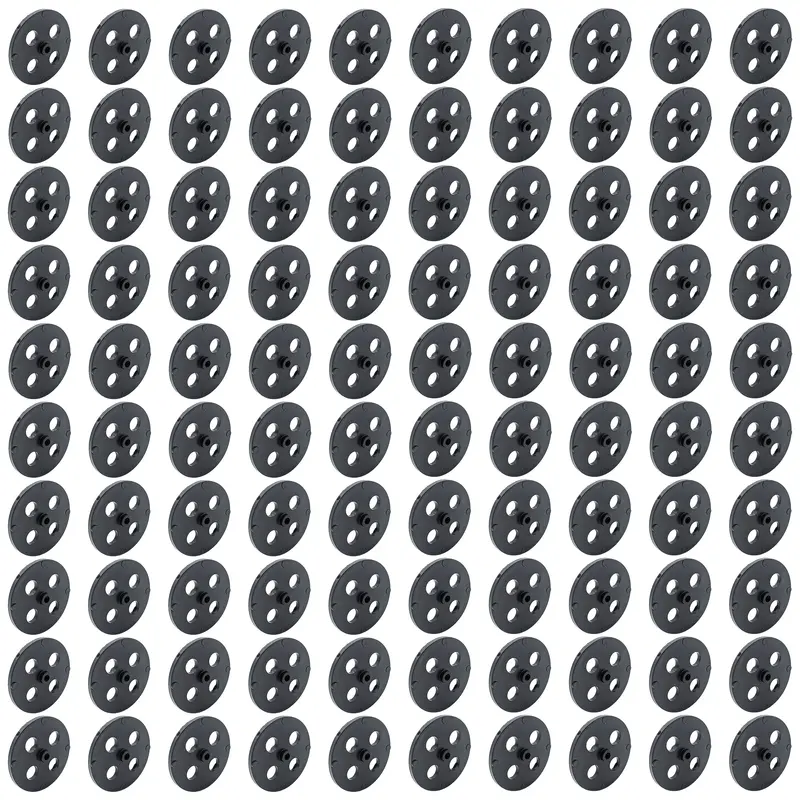 100-Pack Black 35mm Front Wheels – Shell-Style Compatible Wheels for CO₂ Dragster Assembly