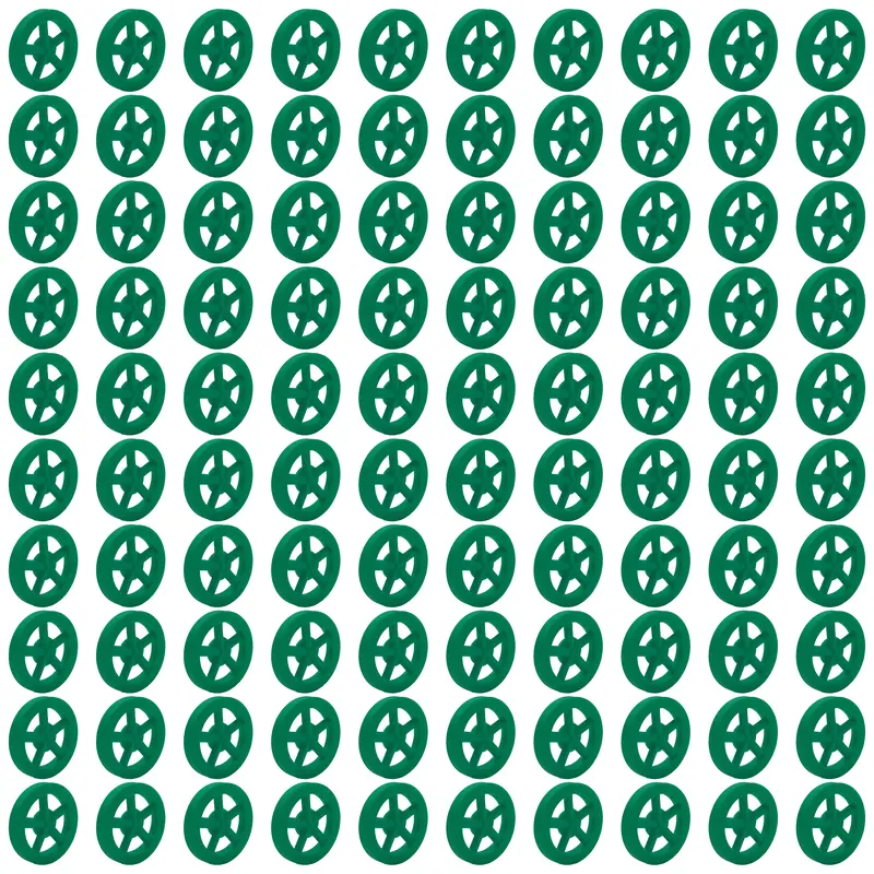 100-Pack Green 35mm Spoked Front Wheels – Durable, Color-Coded Front Wheels for Dragster Racing