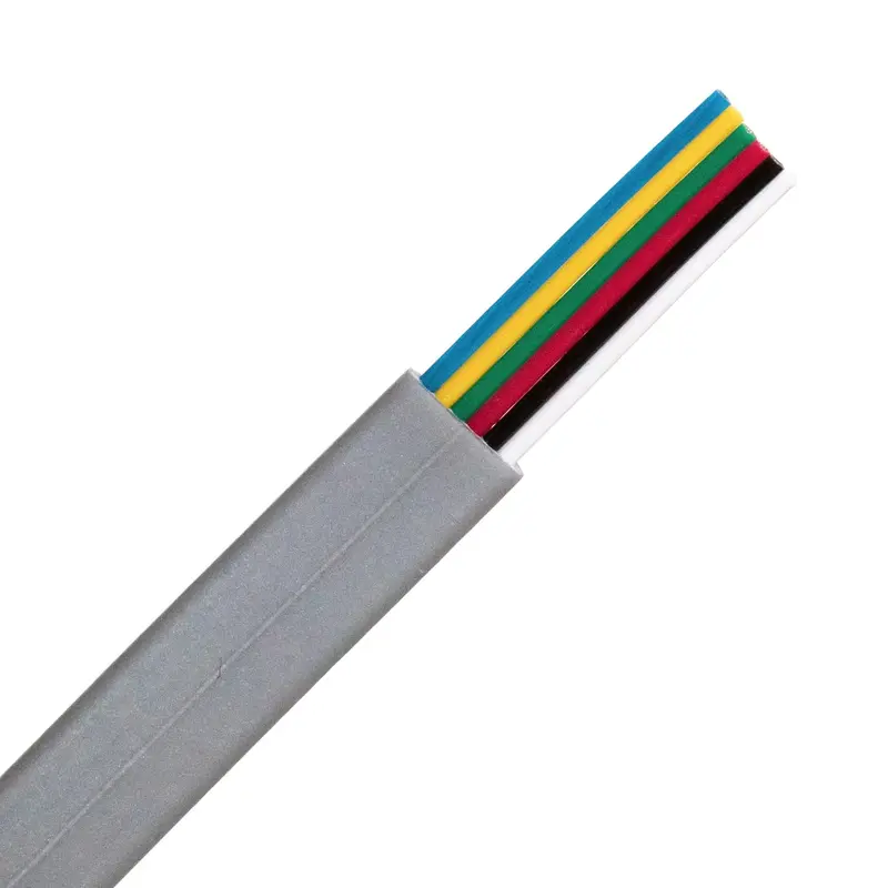 1000-Foot 6-Conductor Modular Flat Cable – Low-Profile Ribbon Style