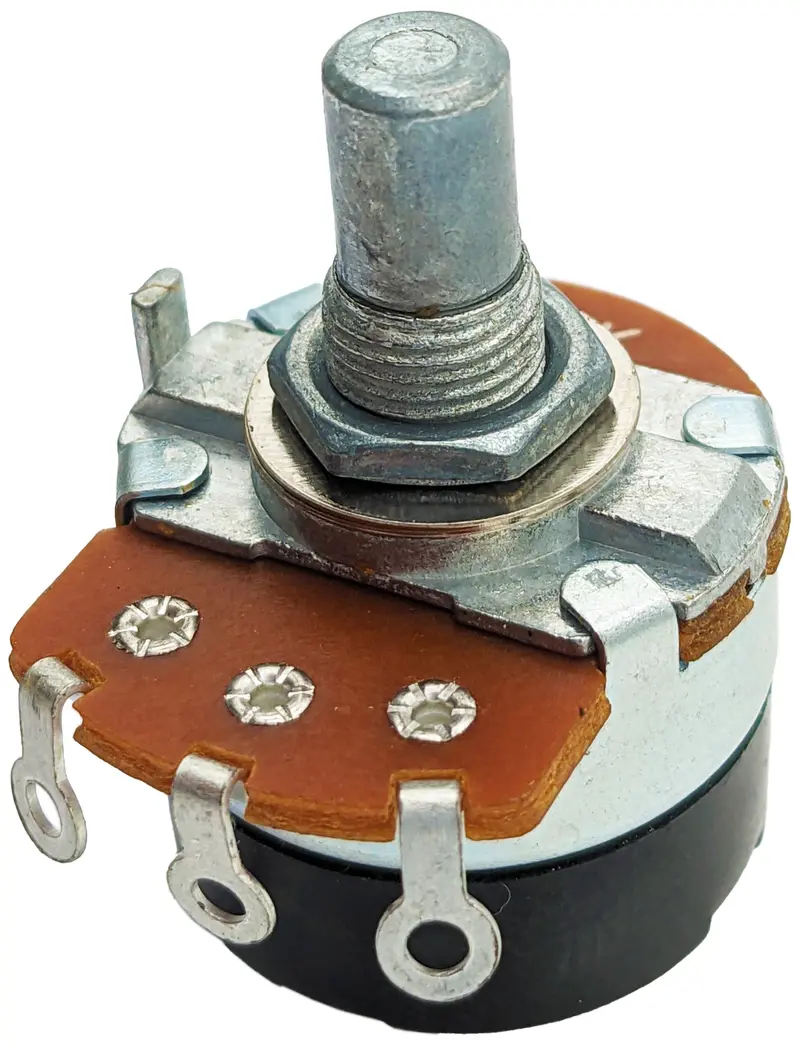 10KΩ Panel-Mount Potentiometer with ON/OFF Switch – 1/2W, Single-Turn, Round Shaft