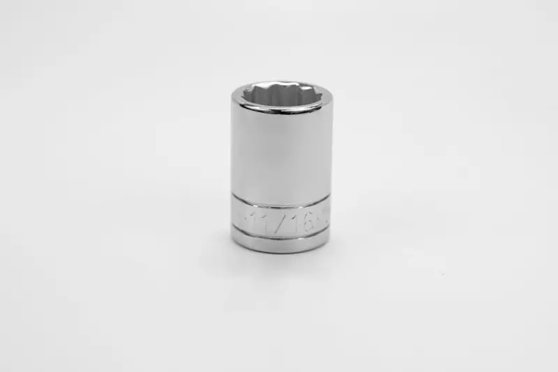 11/16″ 12-Point Chrome Socket – 1/2″ Drive, Standard Fractional