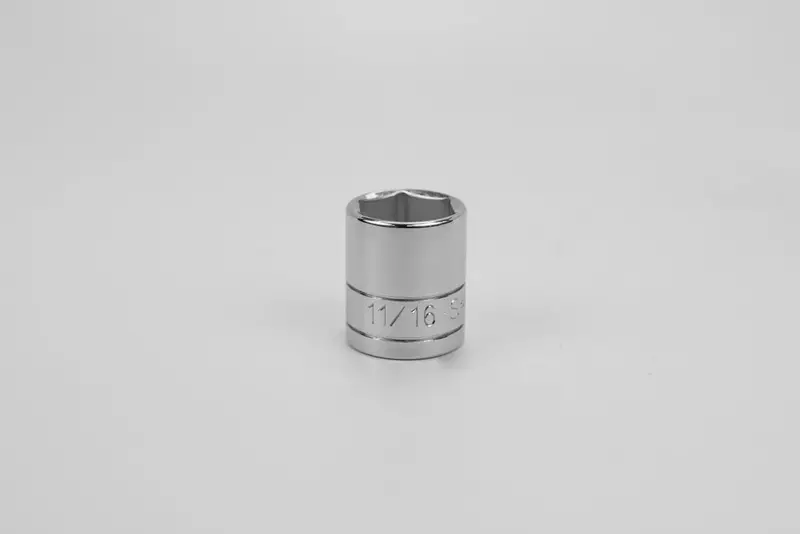11/16″ 6-Point Chrome Socket for 3/8″ Drive – Standard Depth