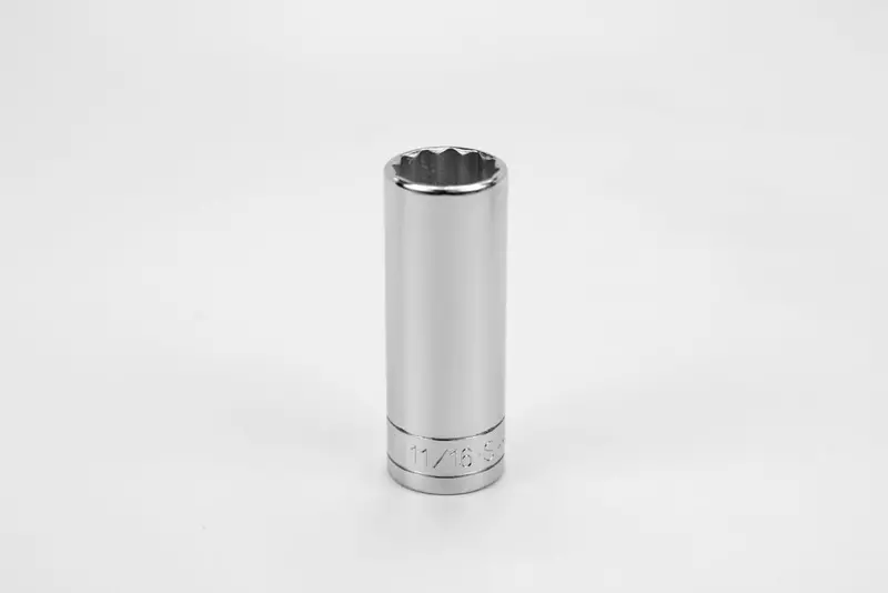 11/16″ Deep 12-Point Chrome Socket – 3/8″ Drive