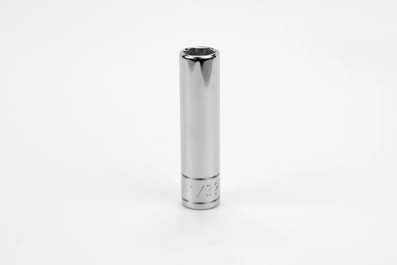 11/32″ 1/4″ Drive 6-Point Deep Chrome Socket