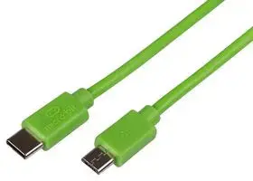 11.8″ Green USB-C to Micro-USB Cable — micro:bit Compatible