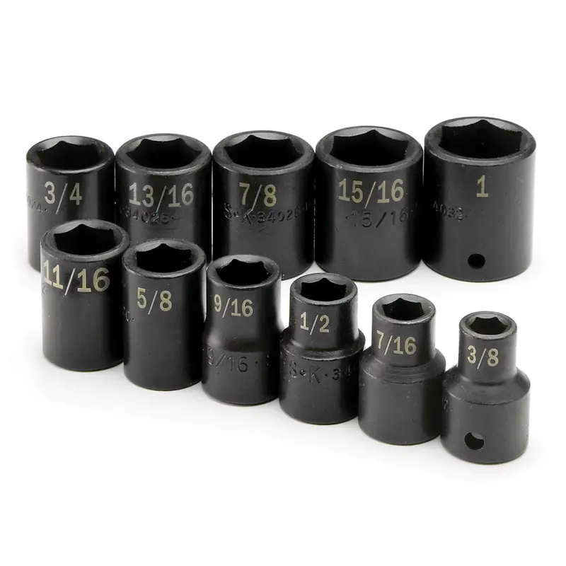 11-Piece 1/2-Inch Drive 6-Point SAE Impact Socket Set