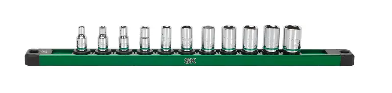 11-Piece 1/4″ Drive Standard Metric Chrome Socket Set – 6-Point