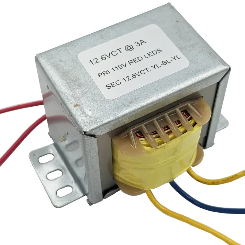 12.6 VCT 3A Foot-Mount Power Transformer with Lead Wires