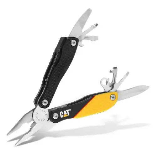 12-in-1 Compact Multi-Tool with Yellow and Black Ergonomic Handles