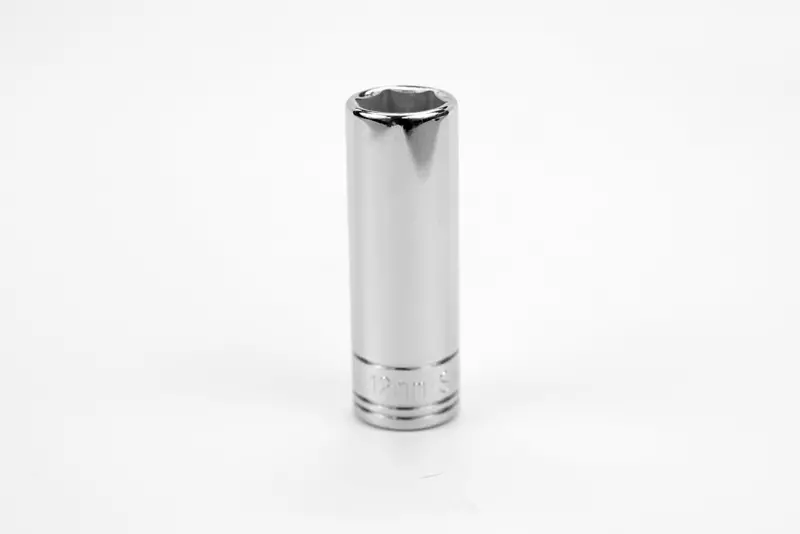 12 mm 1/4″ Drive 6-Point Deep Chrome Socket – Metric Size