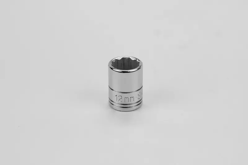12 mm 12-Point Metric Chrome Socket – 1/4″ Drive