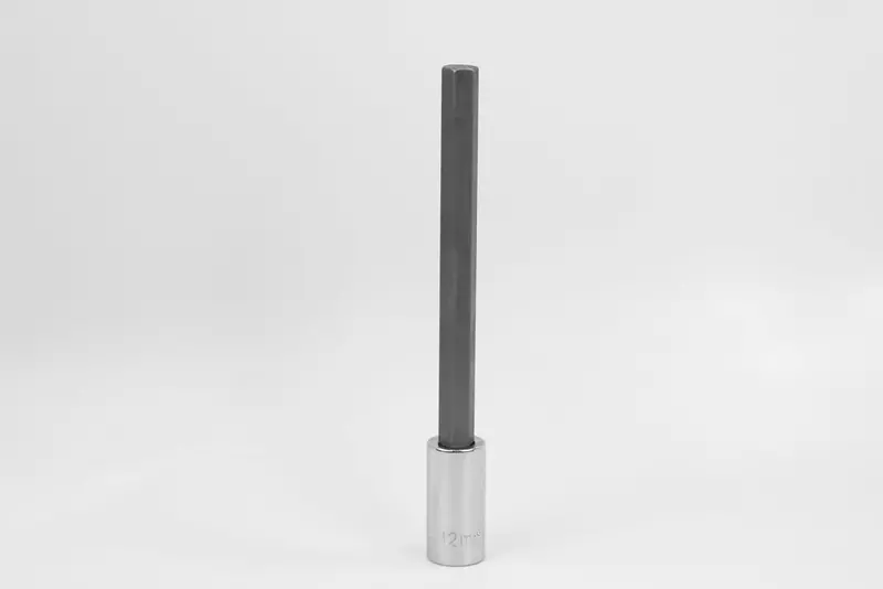 12 mm Long Hex Bit Socket – 1/2″ Drive Chrome Finish