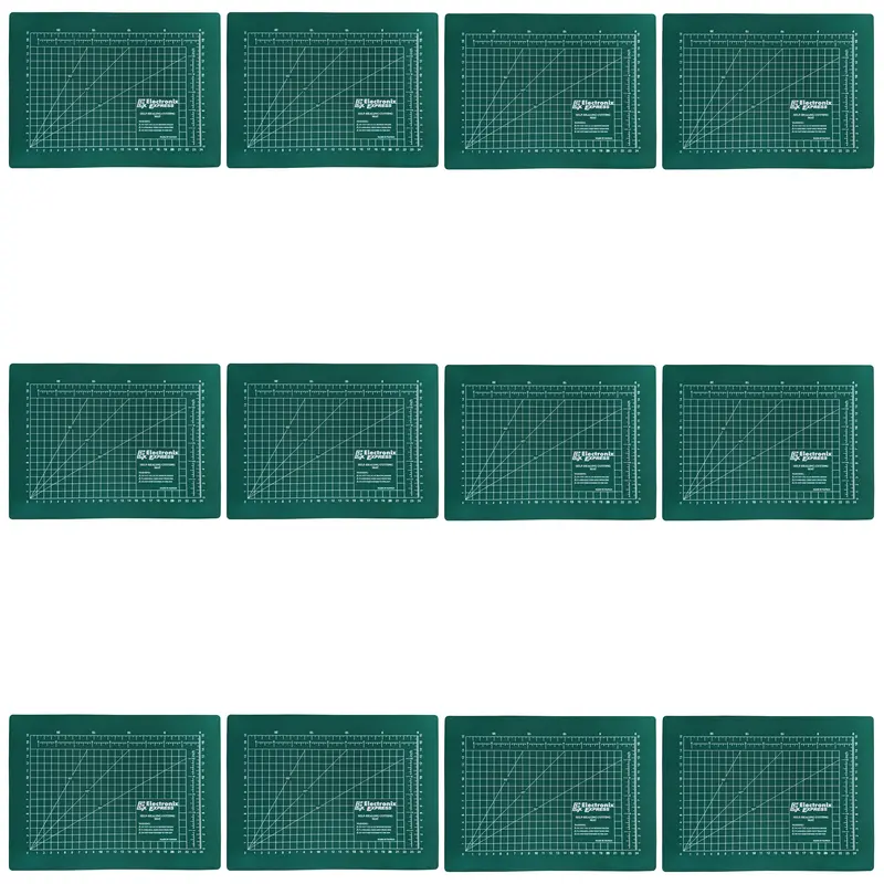 12-Piece Metric Self-Healing Cutting Mat Set – 22 x 30 cm (8.66 x 11.81 in) Craft Mats