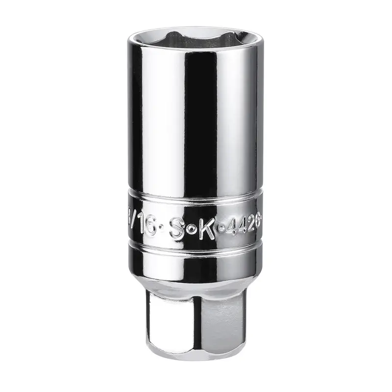 13/16″ 3/8″ Drive Spark Plug Socket – Chrome, Deep Well