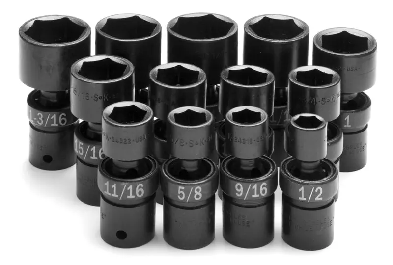 13-Piece 1/2″ Drive Fractional Swivel Impact Socket Collection
