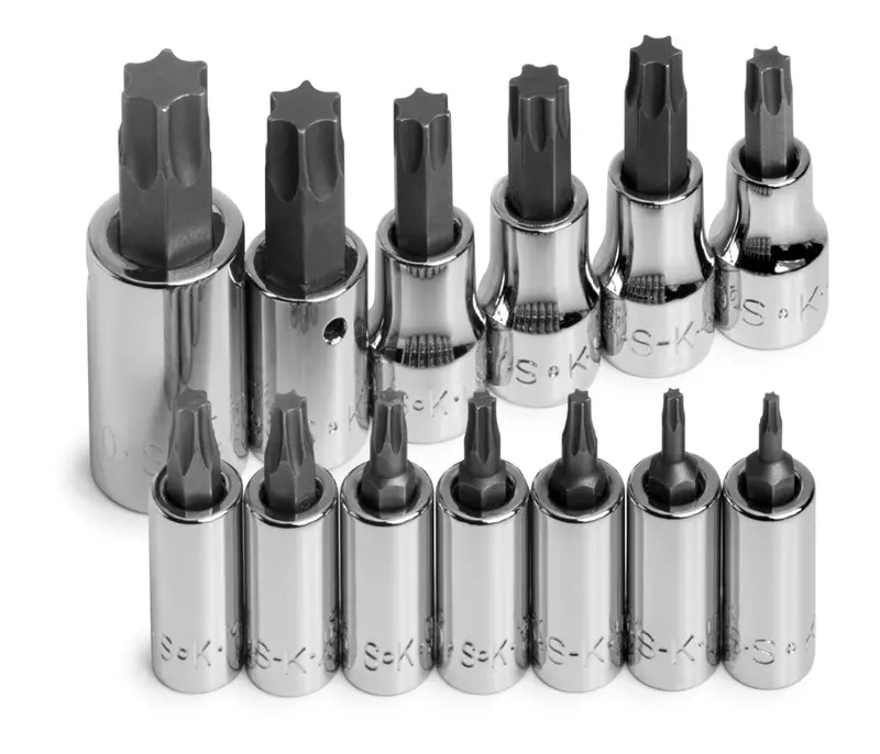 13-Piece Universal TORX® Bit Socket Kit – 1/4″, 3/8″, and 1/2″ Drives