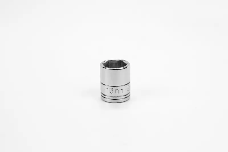 13mm 1/4-Inch Drive 6-Point Metric Chrome Socket