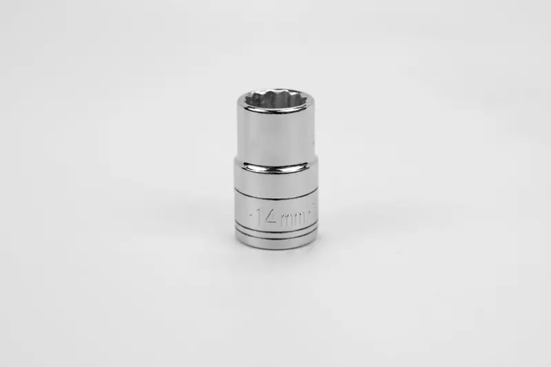 14 mm Standard Chrome Socket – 1/2-Inch Drive, 12-Point Metric