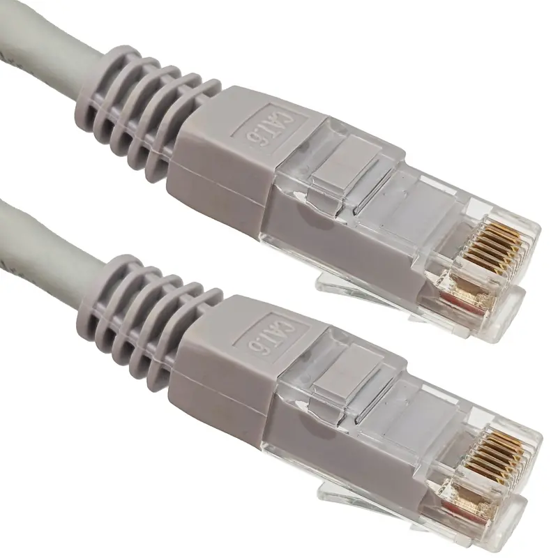 15-Foot Gray CAT6 Ethernet Cable – High-Performance Network Connectivity