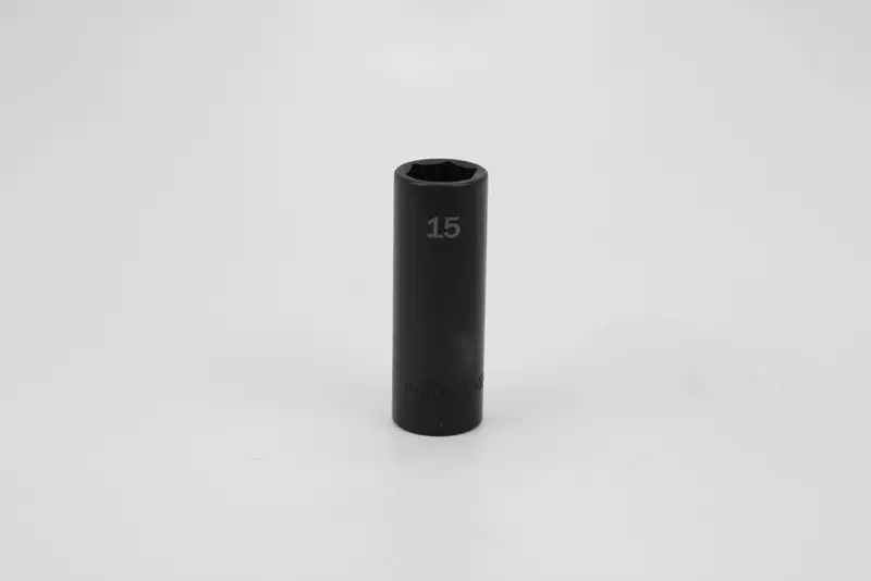 15 mm 3/8″ Drive 6-Point Deep Impact Socket – Compact Metric Fastener Access