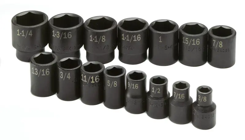 15-Piece 1/2-Inch Drive 6-Point SAE Impact Socket Set