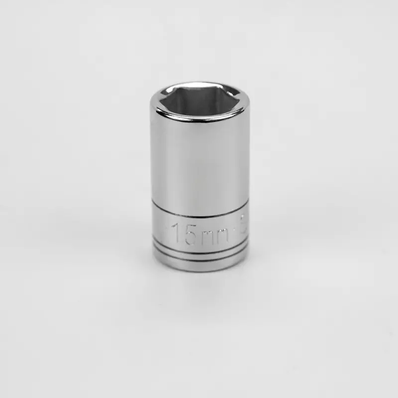 15mm 1/2″ Drive 6-Point Standard Metric Chrome Socket