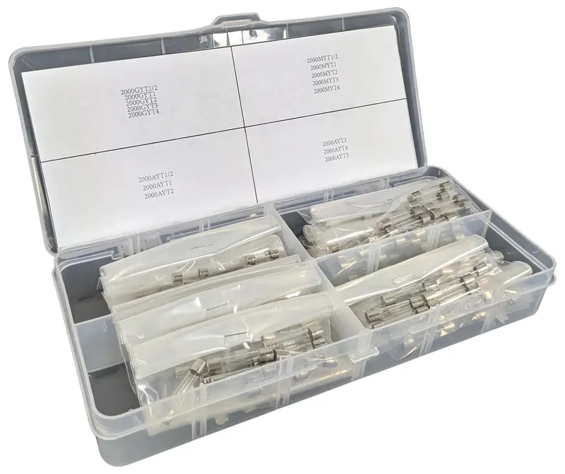 160-Piece Fuse Assortment Kit with Organized Storage Case (16 Types × 10 Units) – GMA, Fast-Acting & Slow-Blow