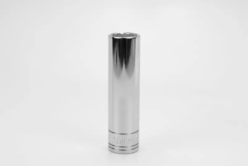 16mm 1/2″ Drive 12-Point Deep Metric Chrome Socket