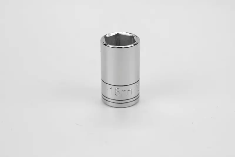 16mm 1/2″ Drive 6-Point Standard Metric Chrome Socket