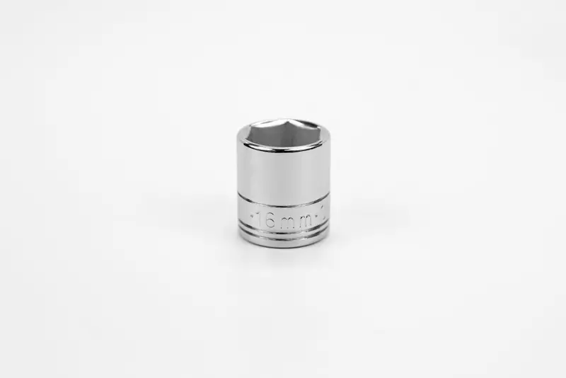 16mm 1/4-Inch Drive 6-Point Metric Chrome Socket