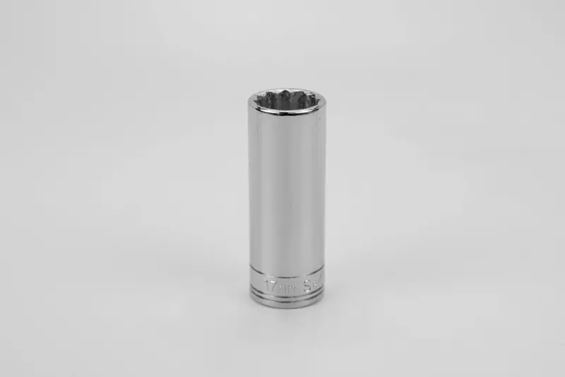17 mm 3/8″ Drive 12-Point Deep Chrome Socket – Professional Metric Socket Set