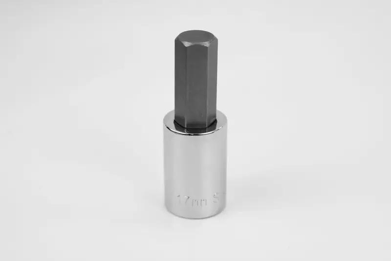 17 mm Hex Chrome Bit Socket – 1/2″ Drive